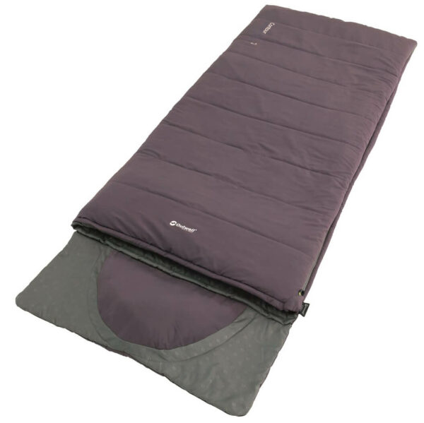 Outwell Contour slaapzak paars - rits rechts