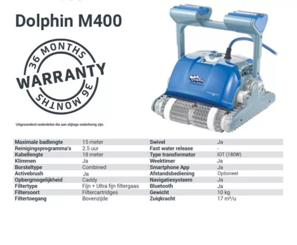 Dolphin M400 Zwembadrobot - Afbeelding 2