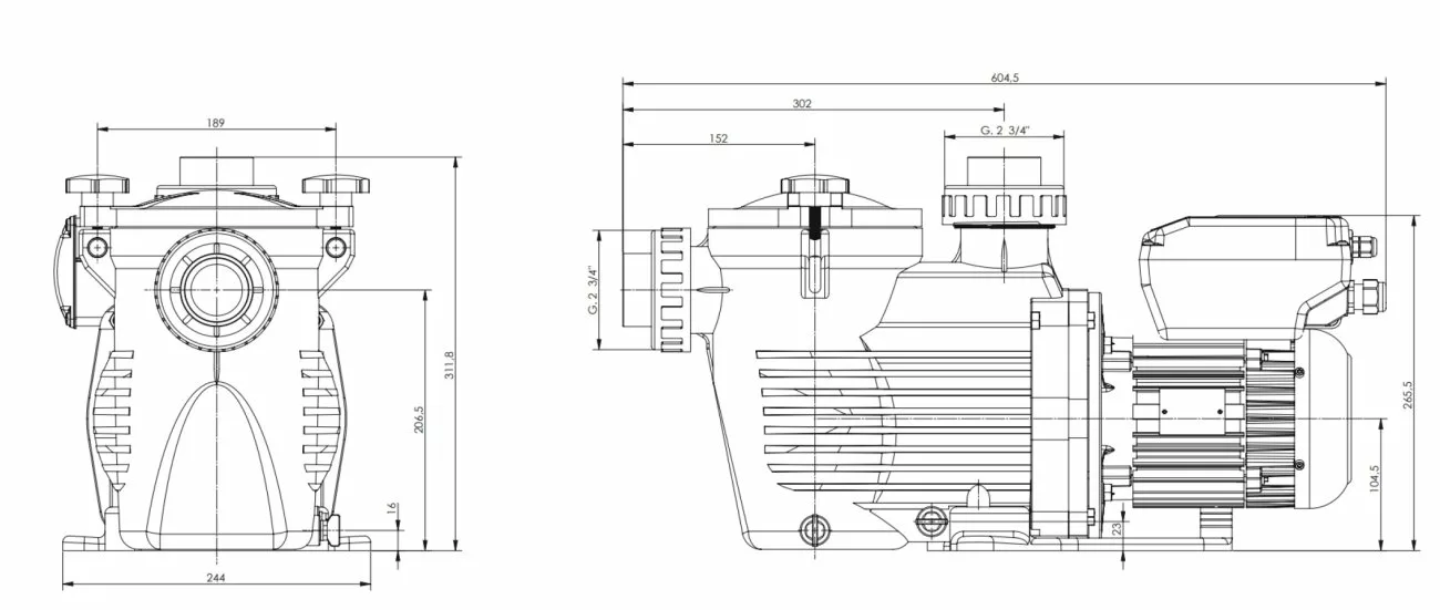 Kripsol KS EVO VS 150M, 1.50 Pk - 230V - Afbeelding 2